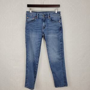 American Eagle Mens Jeans Size 28x28 Blue Airflex + Slim Straight Medium Wash